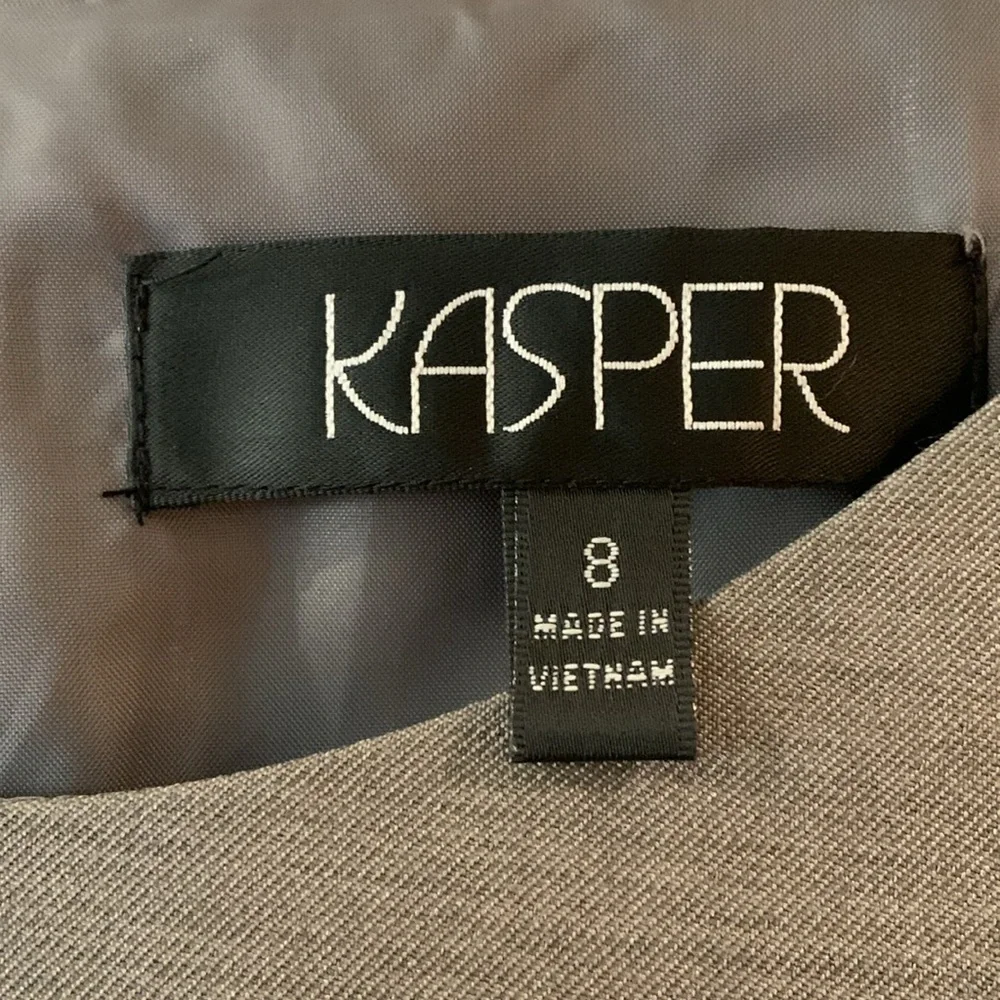 Kasper gray sleeveless dress size 8 - Picture 3 of 4